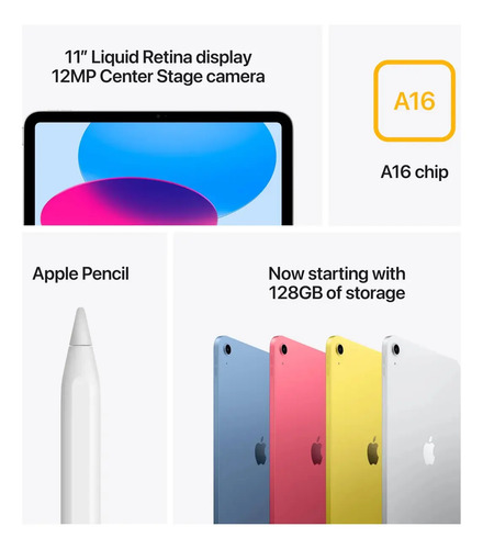 Apple iPad A16 Wifi 256gb Silver 11 Pulgadas Sellado Gtia - Image 3
